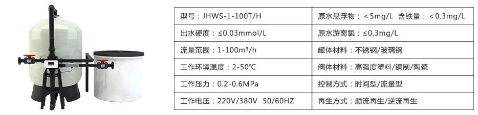 软化水设备参数型号